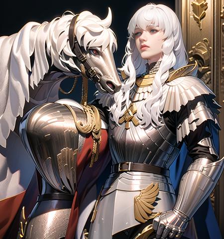 (griffith), dalcefo, 1boy, solo,white armour