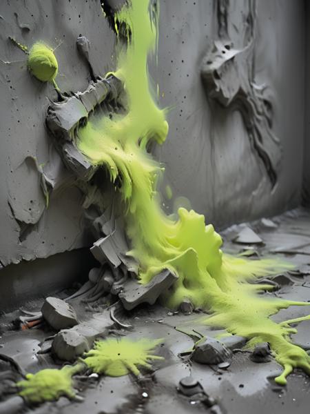 conrtneo, detailed picture of dust made out of paint neon, concrete, , bright, ambient occlusion, <lora:- SDXL - conrtneo _neon-concrete _V1.0:1>