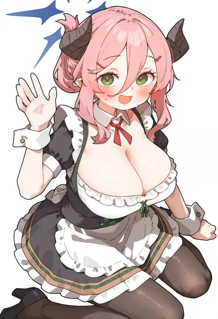 [Character | NoobAI] 牛牧ジュリ(アルバイト) | juri (part-time) (blue archive)