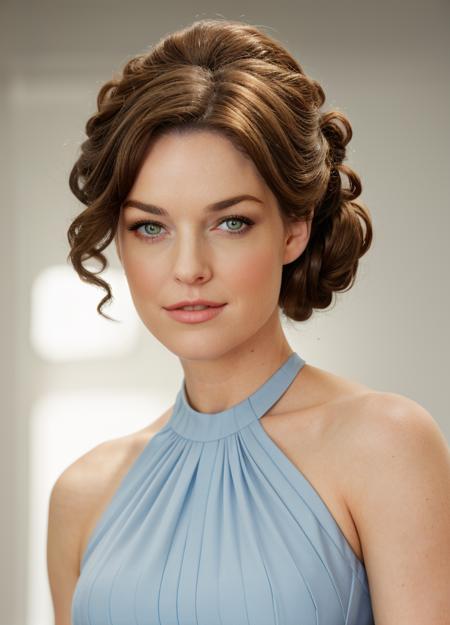 masterpiece, stunning portrait photo of (sdalx woman:1.0) <lora:SadieAlexandruDogu:1> with beautiful hair, hair upsweep updo, as a movie star in a (movie premiere), premiere gala, (near a movie theatre), natural skin texture, (BLUE COCKTAIL dress),