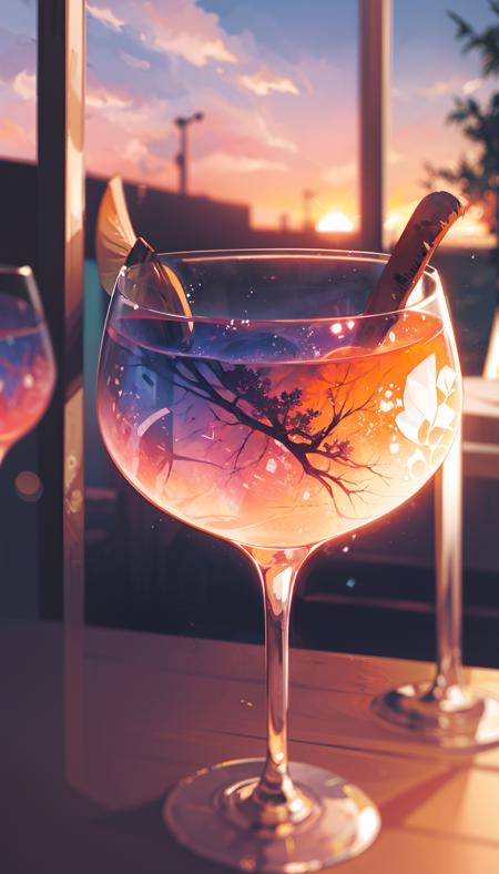 cocktailworld, no humans, scenery, sunset, tree,   cloud, depth of field , ((blurry background)),
masterpiece, best quality, ultra detail,



<lora:CocktailWorld:0.5>