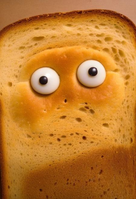 Angry load of bread with googly eyes,  Rage