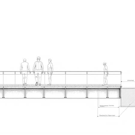 Pedestrian Bridge Section Precedents Training  (V2-Walking) V1