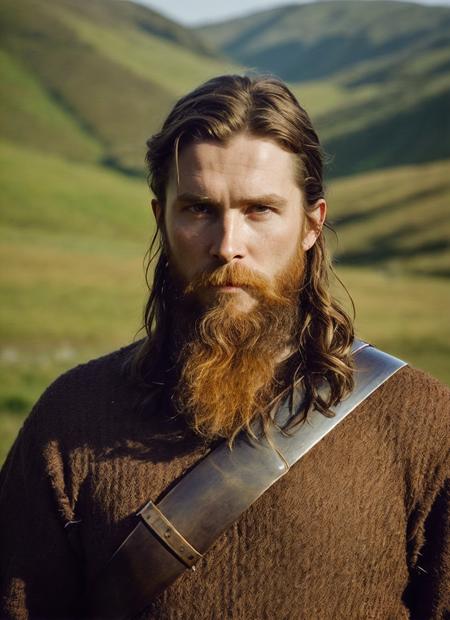 An intricate full color portrait of sks person:1 as (viking warrior), (barbarian),  epic character composition, by ilya kuvshinov, alessio albi, nina masic, sharp focus, natural lighting, subsurface scattering, f2, 35mm, film grain, <lora:locon_christianbale_v1_from_v1_64_32:1.25>