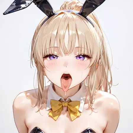 tongue out
