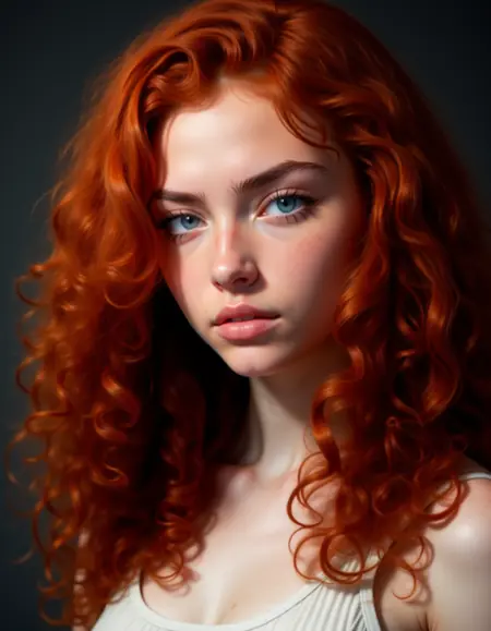 LoRA for Curly Ginger Hair style