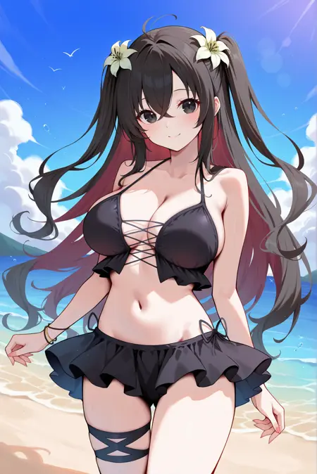 Fubuki (Senran Kagura) Sunset Witch Azur Lane Collab Outfit | Pony XL & Illustrious