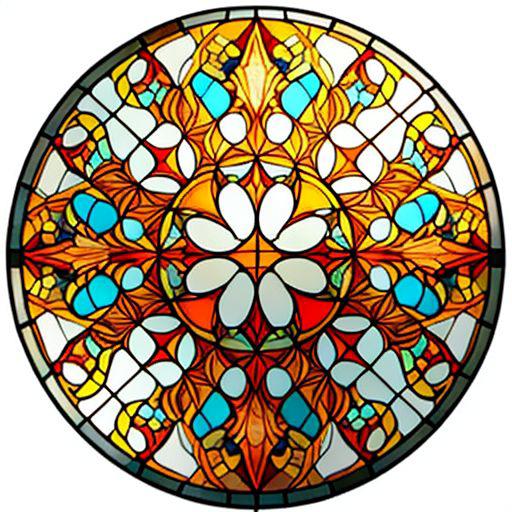 Stained glass circle image by simpledit