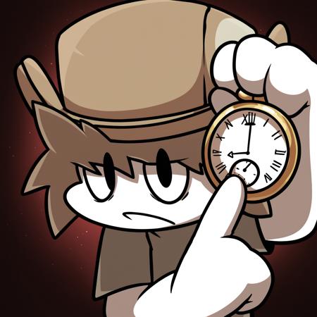 The White Rabbit pointing at clock | White Rabbit [ILLUSTRIOUS/NOOBAI] by Mlaofmd Illustrious/NoobAI: V1