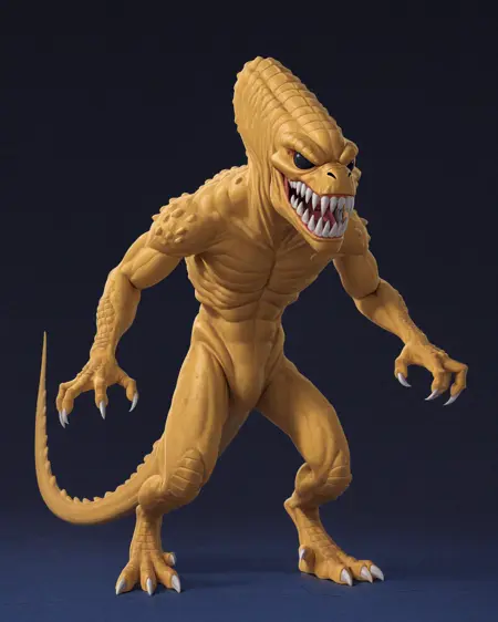 [Fred Wolf Films (Mirage Studios)] TMNT The Case of the Killer Pizzas Xenomorph Pizza Monster Character Illustrious