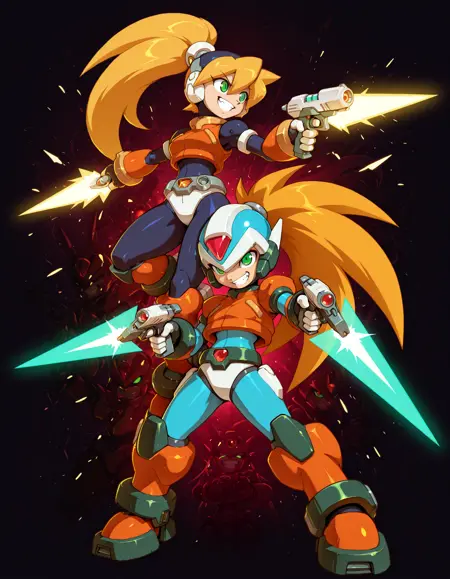 [Capcom Inti Creates (Makoto Yabe)] Mega Man ZX Advent Art Concept Art Style Illustrious