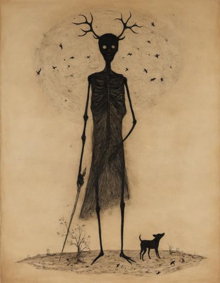 by Bill Traylor,  (careful, Doodle Art but extremely beautiful:1.4), (intricate details, masterpiece, best quality:1.4) , in the style of nicola samori,
Macabre style, dark, gothic, grim, haunting, highly detailed,, looking at viewer
<lora:epi_noiseoffset2:0.5> <lora:add-detail-xl:1> <lora:xl_more_art-full_v1:0.5>  <lora:NicolaSamori:0.7>
