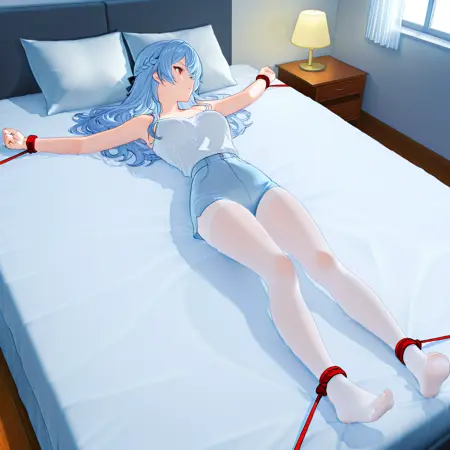 Bondage-Tied On Bed-IL