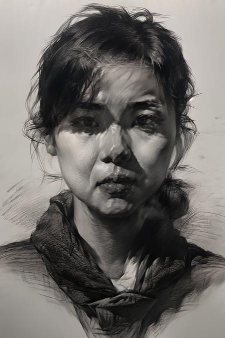 portrait sketch,graphite (medium),sketch,Master Portrait Works,1girl,beautiful,look at viewer,Emotional expressions,(((beautiful))),<lora:Portrait Sketch:1.4>,