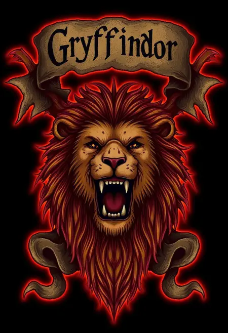 Hogwarts house crests