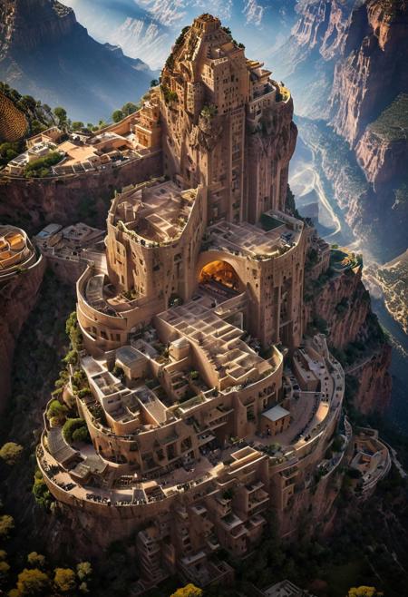 (The colonial city of the future, in the mist-filled Grand Canyon, on an unknown Earth-like planet, 2 moon on sky, Spaceship flight connects colonies, waterfulls:1.3), (Machu Picchu, a mountain settlement, incredibly spectacular:1.2), (Mario Botta:1.3), (avant-garde, future, reality, science fiction, photorealistic), (modern architecture:1.2), 
(Large Files, Ultra Realistic, 8K, 16k, FHD, HD, VFX, Perfect, Photography, composition, Architecture Sales Photography, Architecture Competition, Ultra High Resolution, Cinematography, High Resolution Image:1.1), (dramatic lighting, direct sunlight, ray tracing, clear shadow:1.2),  (real landscape:1.1), (blurred background:1.0), (urban background, more_details) ,
ac_neg1, great lighting, clear, hillscastel, extrusionbuilding, vertical