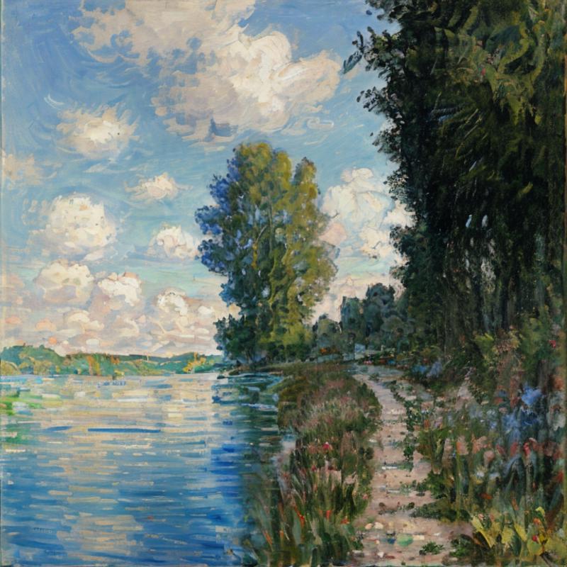 Anchemix oil painting Monet 暗可油画 莫奈风格 image by Anchemix
