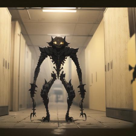 Backrooms - Bacteria / Void Monster / Urban Legend /  Evil Robot / Figurine Hevy training