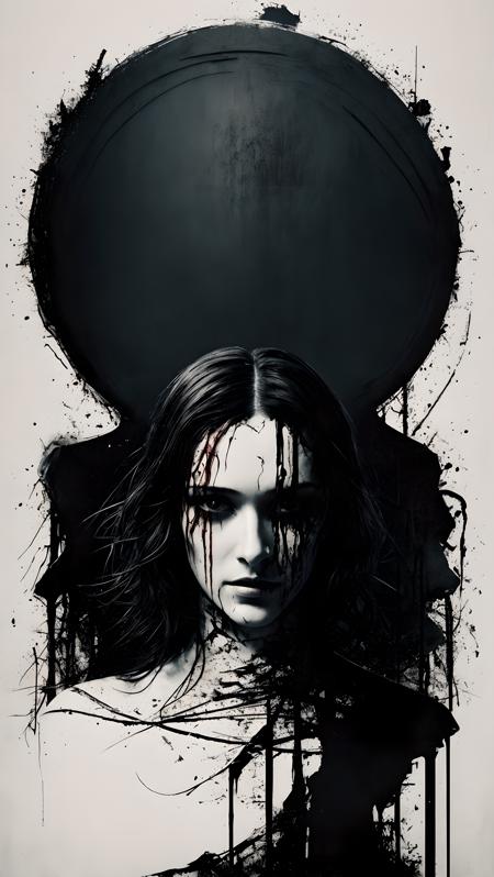 masterpiece, top quality, best quality, official art, beautiful and aesthetic, abstact imagery of horror