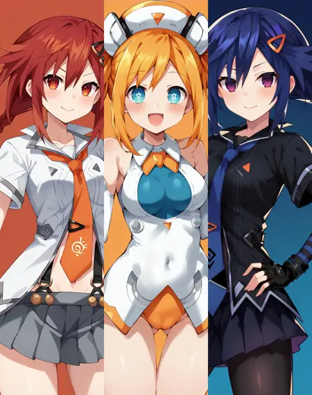 Uzume Tennouboshi/Orange Heart/Kurome Ankokuboshi - Neptunia Series | 天王星うずめ (3+1+1 costumes)