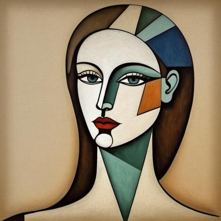 Picasso cubism art of a woman,subtle colors, minimalist, faint,     <lora:morbaccarin_xl_1_standard_wo_cap-000033:1>