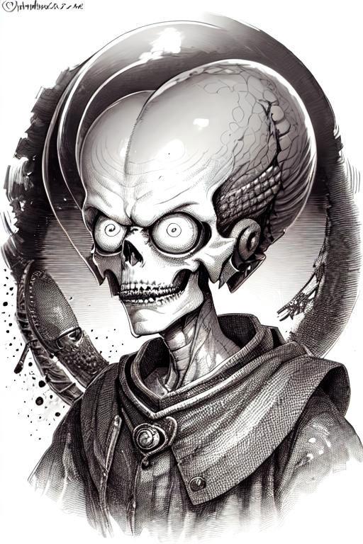 a Random Alien from "Mars Attack" image by R4dW0lf