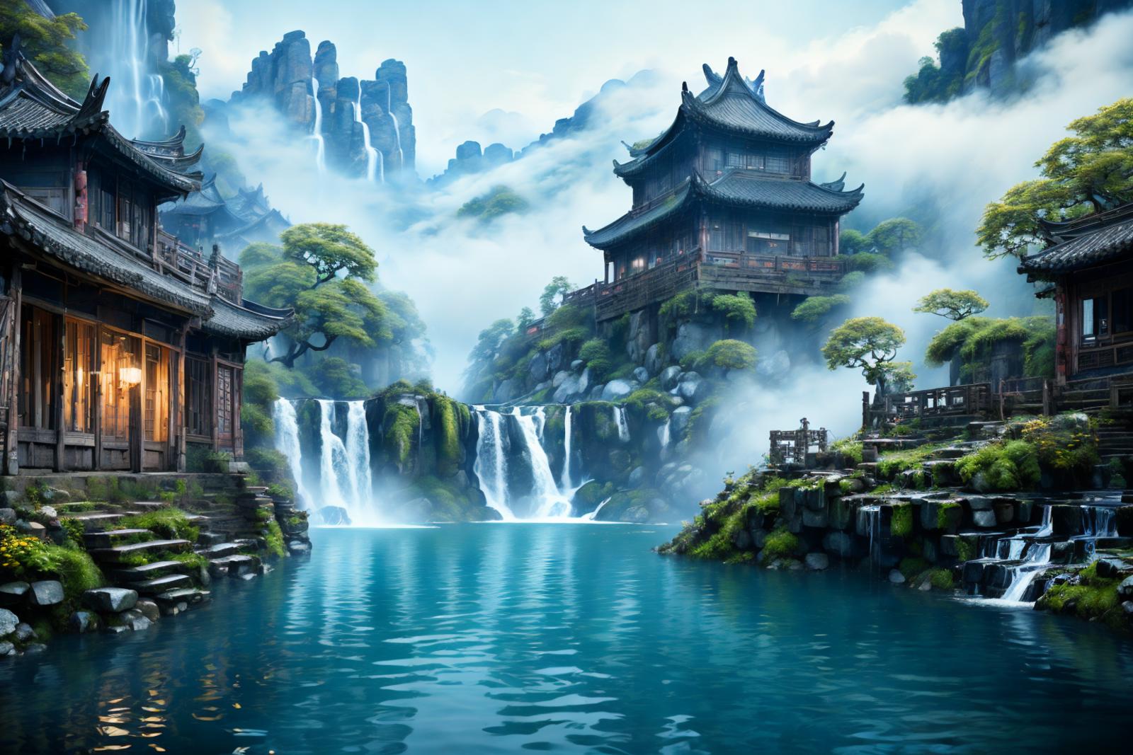 绪儿-水乡场景 Water town scene image by Darknoice