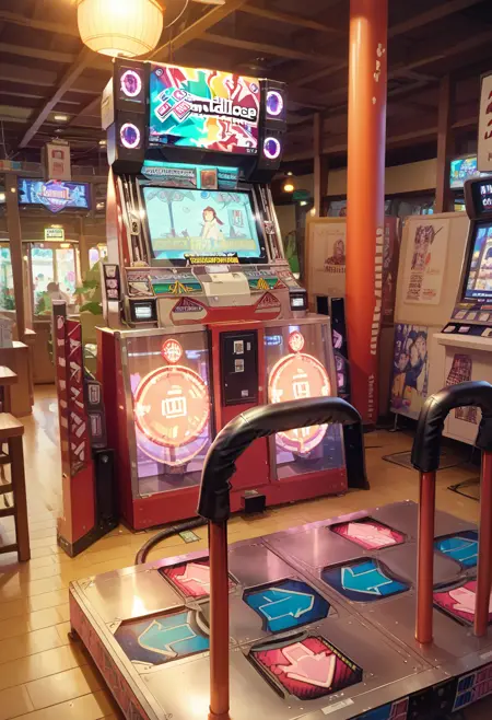 日本のゲームセンター DDR PONY
