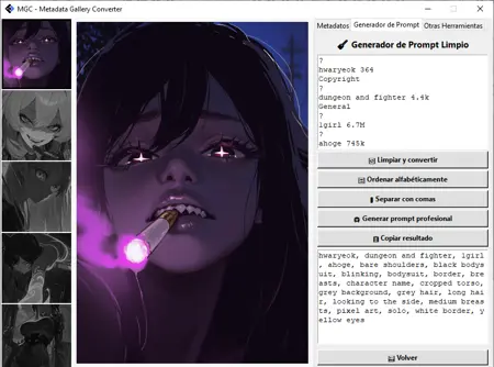 MGC - Metadata Gallery Converter | Prompts Editor