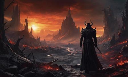 cinematic still In the grim and foreboding world of Diablo's dark fantasy, the Darklord reigns supreme, his dominion extending over the cursed lands like a shroud of eternal night. Cloaked in the tattered remnants of his once-majestic robes, he stands upon the blood-soaked earth, his form twisted and contorted by the corrupting influence of dark magic. With each passing moment, the Darklord's power grows ever stronger, his mastery of the arcane arts unmatched by any mortal soul. Though his origins may be shrouded in mystery, his presence is felt throughout the land, a looming shadow that blots out the sun and fills the hearts of men with dread. Yet amidst the chaos and despair, some dare to defy the Darklord's tyranny, their courage and conviction shining like beacons of hope in the darkness. With each victory won against the forces of evil, they draw closer to the ultimate confrontation with the Darklord himself, their determination unwavering in the face of insurmountable odds . emotional, harmonious, vignette, 4k epic detailed, shot on kodak, 35mm photo, sharp focus, high budget, cinemascope, moody, epic, gorgeous, film grain, grainy, Dark Fantasy Art, In the grim and foreboding world of Diablo's dark fantasy, the Darklord reigns supreme, his dominion extending over the cursed lands like a shroud of eternal night. Cloaked in the tattered remnants of his once-majestic robes, he stands upon the blood-soaked earth, his form twisted and contorted by the corrupting influence of dark magic. With each passing moment, the Darklord's power grows ever stronger, his mastery of the arcane arts unmatched by any mortal soul. Though his origins may be shrouded in mystery, his presence is felt throughout the land, a looming shadow that blots out the sun and fills the hearts of men with dread. Yet amidst the chaos and despair, some dare to defy the Darklord's tyranny, their courage and conviction shining like beacons of hope in the darkness. With each victory won against the forces of evil, they draw closer to the ultimate confrontation with the Darklord himself, their determination unwavering in the face of insurmountable odds, dark, moody, dark fantasy style, ethereal fantasy concept art of  In the grim and foreboding world of Diablo's dark fantasy, the Darklord reigns supreme, his dominion extending over the cursed lands like a shroud of eternal night. Cloaked in the tattered remnants of his once-majestic robes, he stands upon the blood-soaked earth, his form twisted and contorted by the corrupting influence of dark magic. With each passing moment, the Darklord's power grows ever stronger, his mastery of the arcane arts unmatched by any mortal soul. Though his origins may be shrouded in mystery, his presence is felt throughout the land, a looming shadow that blots out the sun and fills the hearts of men with dread. Yet amidst the chaos and despair, some dare to defy the Darklord's tyranny, their courage and conviction shining like beacons of hope in the darkness. With each victory won against the forces of evil, they draw closer to the ultimate confrontation with the Darklord himself, their determination unwavering in the face of insurmountable odds . magnificent, celestial, ethereal, painterly, epic, majestic, magical, fantasy art, cover art, dreamy, gothic style In the grim and foreboding world of Diablo's dark fantasy, the Darklord reigns supreme, his dominion extending over the cursed lands like a shroud of eternal night. Cloaked in the tattered remnants of his once-majestic robes, he stands upon the blood-soaked earth, his form twisted and contorted by the corrupting influence of dark magic. With each passing moment, the Darklord's power grows ever stronger, his mastery of the arcane arts unmatched by any mortal soul. Though his origins may be shrouded in mystery, his presence is felt throughout the land, a looming shadow that blots out the sun and fills the hearts of men with dread. Yet amidst the chaos and despair, some dare to defy the Darklord's tyranny, their courage and conviction shining like beacons of hope in the darkness. With each victory won against the forces of evil, they draw closer to the ultimate confrontation with the Darklord himself, their determination unwavering in the face of insurmountable odds . dark, mysterious, haunting, dramatic, ornate, detailed, In the grim and foreboding world of Diablo's dark fantasy, the Darklord reigns supreme, his dominion extending over the cursed lands like a shroud of eternal night. Cloaked in the tattered remnants of his once-majestic robes, he stands upon the blood-soaked earth, his form twisted and contorted by the corrupting influence of dark magic. With each passing moment, the Darklord's power grows ever stronger, his mastery of the arcane arts unmatched by any mortal soul. Though his origins may be shrouded in mystery, his presence is felt throughout the land, a looming shadow that blots out the sun and fills the hearts of men with dread. Yet amidst the chaos and despair, some dare to defy the Darklord's tyranny, their courage and conviction shining like beacons of hope in the darkness. With each victory won against the forces of evil, they draw closer to the ultimate confrontation with the Darklord himself, their determination unwavering in the face of insurmountable odds, inspired, deep focus, intricate, elegant, highly detailed, incredible quality, dramatic light, cinematic composition