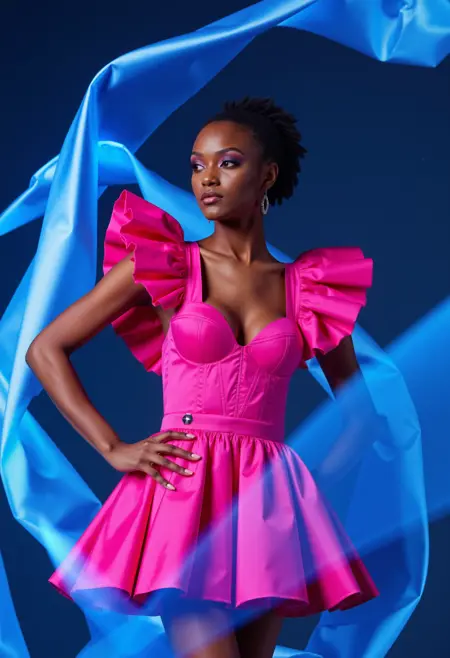 Philipp Plein (Silk Mini Dress) [Flux]