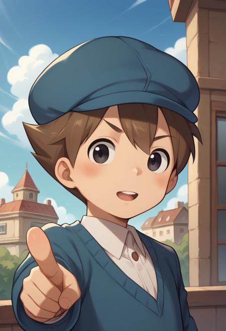 Luke Triton - Professor Layton (Commission) V1