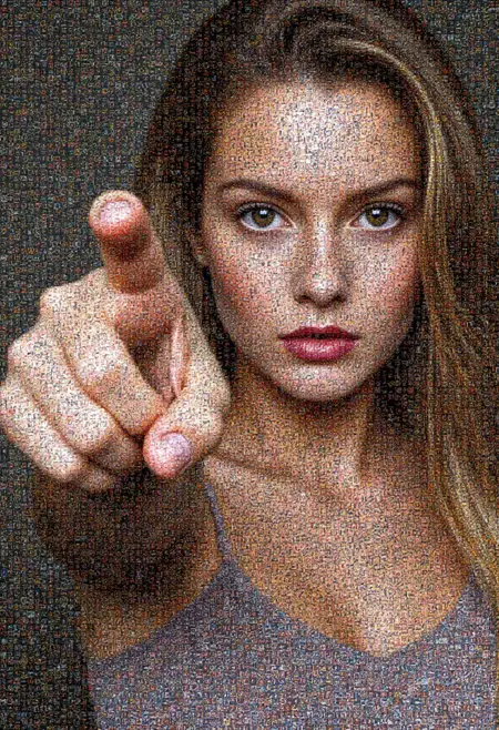 Montage style jigsaw | 蒙太奇Flux photographic art