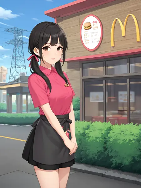 mcdonald's uniform / 麦当劳小粉