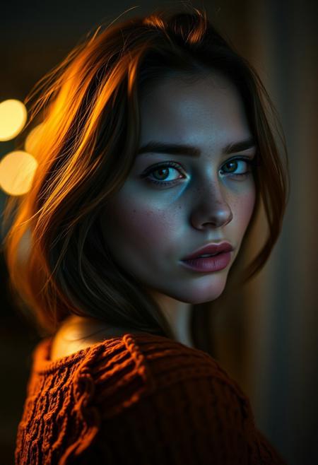a 18 y.o french pretty modeling,(from_above:1.2),from_side,soft lighting,high resolution,professional grade,RAW photography,evocative composition,Cinematic Lighting,moody lighting,(freckles:0.7),perfect eyes,depth of field,virtual background,eyes_focus,