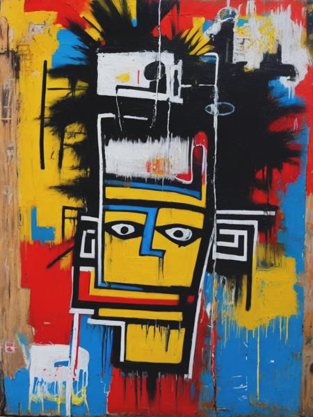 <lyco:Jean-MichelBasquiat:1.0> a 16th century oil painting, graffiti art, style of Jean-Michel Basquiat