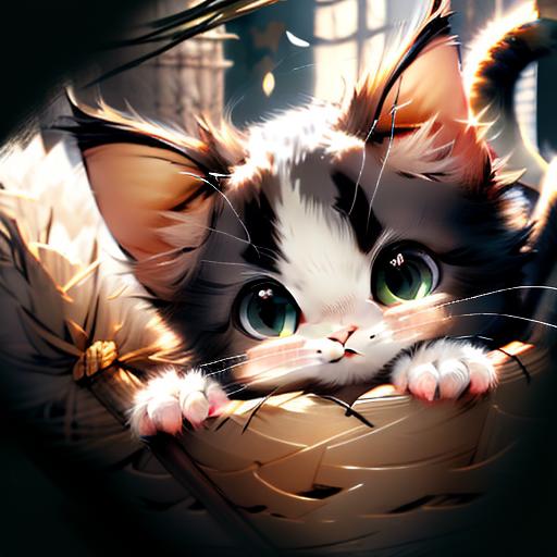 猫猫/Cute cat /midjourney style cat  Lora image by redpotates