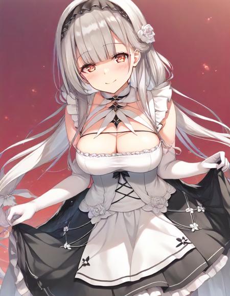 scylla \(azur lane\) maid playboy bunny, leotard school uniform