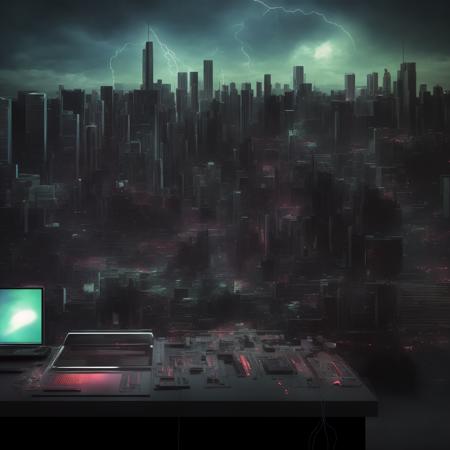 textless (weathercontrol:1) a laptop computer sitting on top of a table in front of a city <lora:WeatherControl_LoraBooth:1>