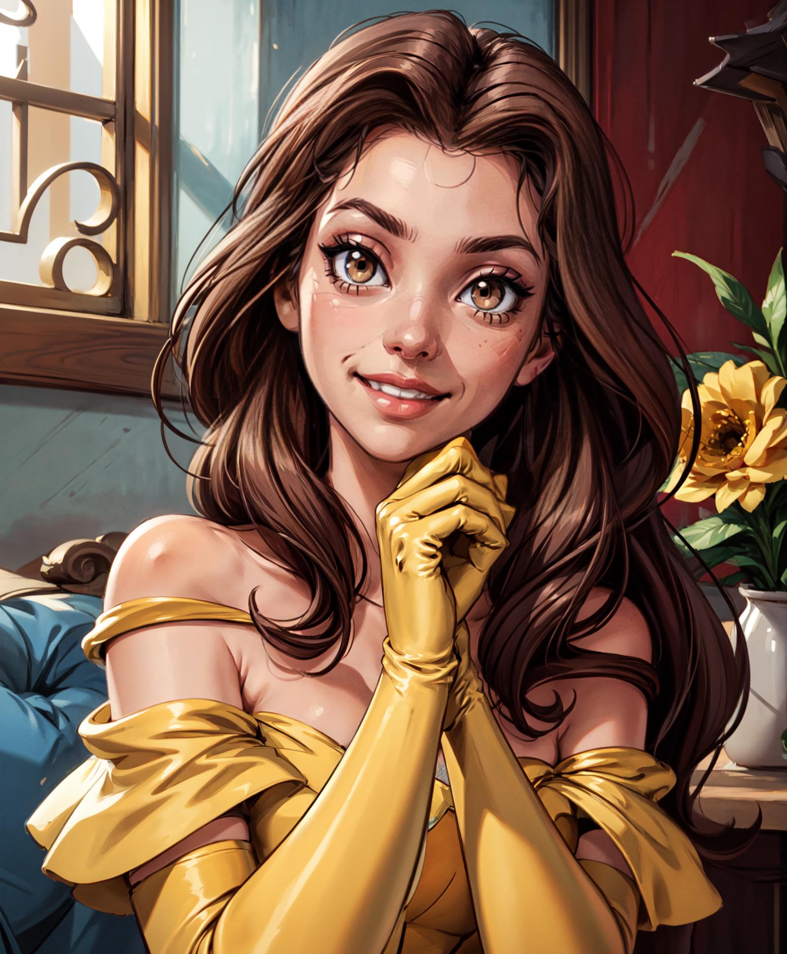 Belle, (beauty and the beast) Disney Princess, by YeiyeiArt image by AiBaVi