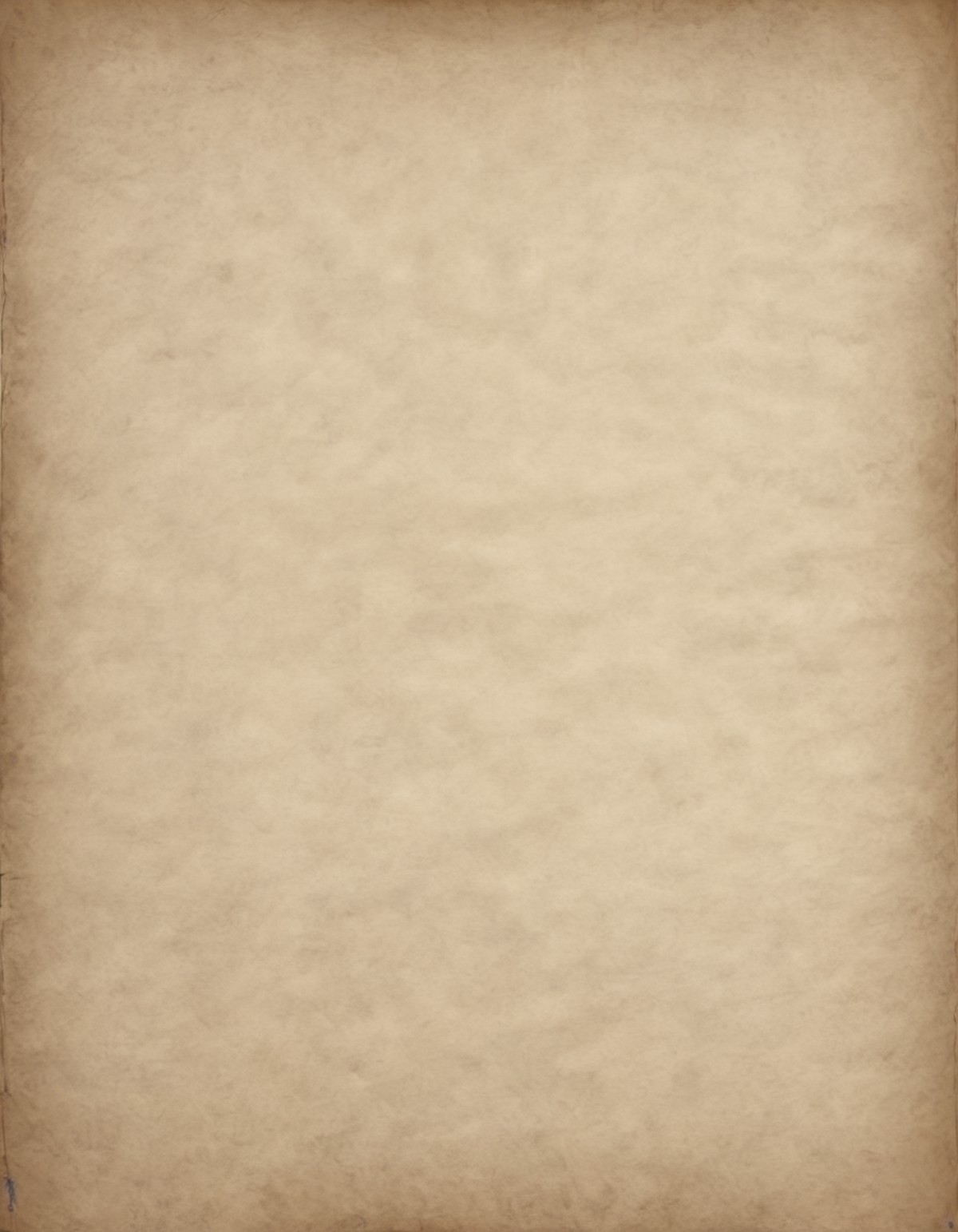 a blank sheet of parchment