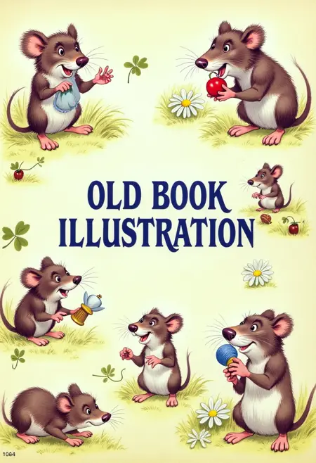 OLD BOOK ILLUSTRATION for FLUX