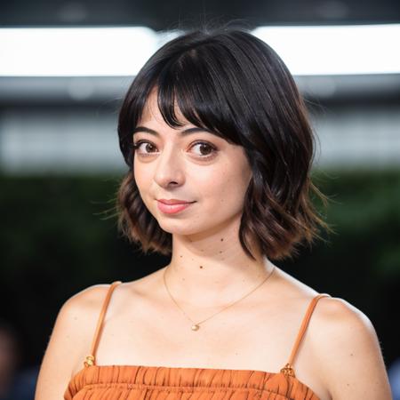 RAW photo, kate micucci, (high detailed skin:1.2), 8k uhd, dslr, soft lighting, high quality, film grain, Fujifilm XT3  <lora:kate micucci v1.0:1>