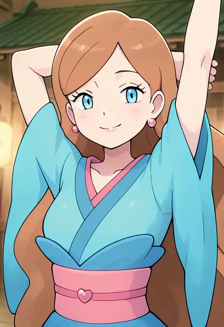 Linnea: アサミ | Furisode Girl: Blue | ふりそで   (Pokemon) [Illustrious]