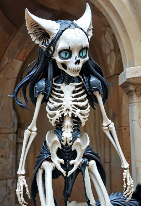 catgirl <lora:bonex:1> bonex bone skeleton