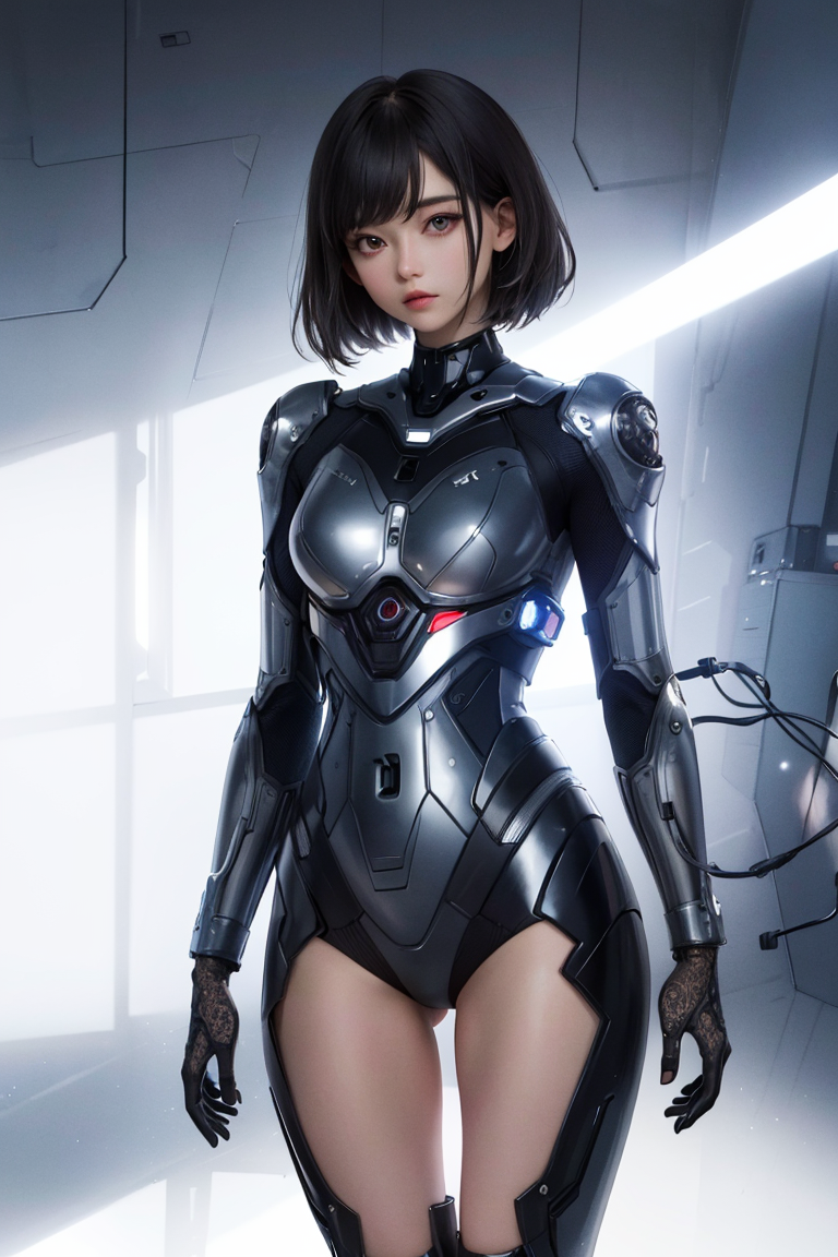 <lora:hipoly3DModelLora_v20:0.5>,  masterpiece, best quality,
1girl,  looking at viewer, 
latex battlesuit with intricate ...