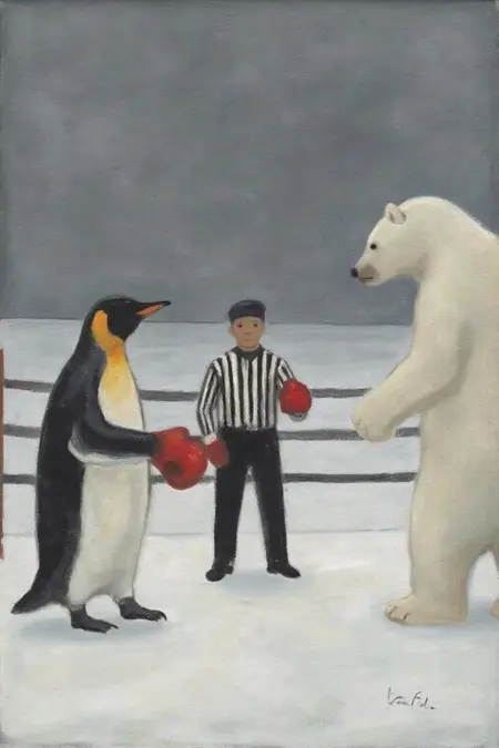 Je me souviens: Jean Paul Lemieux Minimalist Painting / Illustration Style