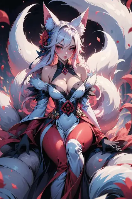 Nine-tailed fox spirit girl | Silvia