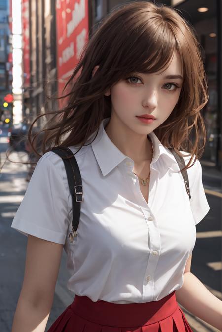 masterpiece,best quality,upper body,1girl,collared_shirt and flared_skirt as material3,red theme,unfinished,glitch,light brown hair,small breasts,white eyes,=^=,close-up
Negative prompt: EasyNegative, (bad and mutated hands:1.3),(nsfw:1.5),(bad anatomy, nude,paintings, sketches, worst quality, low quality, normal quality, lowres,:1.3),BadDream, By bad artist -neg, FastNegativeEmbedding, Unspeakable-Horrors-64v, picture frame, painting frame, frame, painting frame, border,nsfw,
Steps: 20, Sampler: DPM++ 2M Karras, CFG scale: 5, Seed: 3933597035, Size: 512x768, 