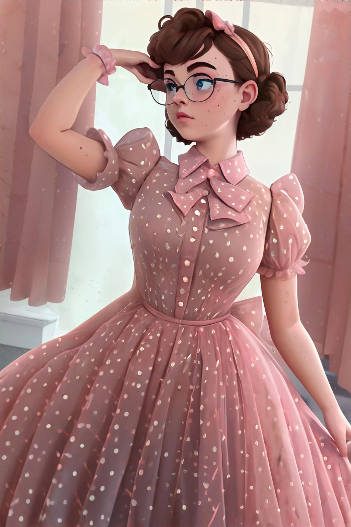 Polka Dot Peachy Dress image by bzlibby